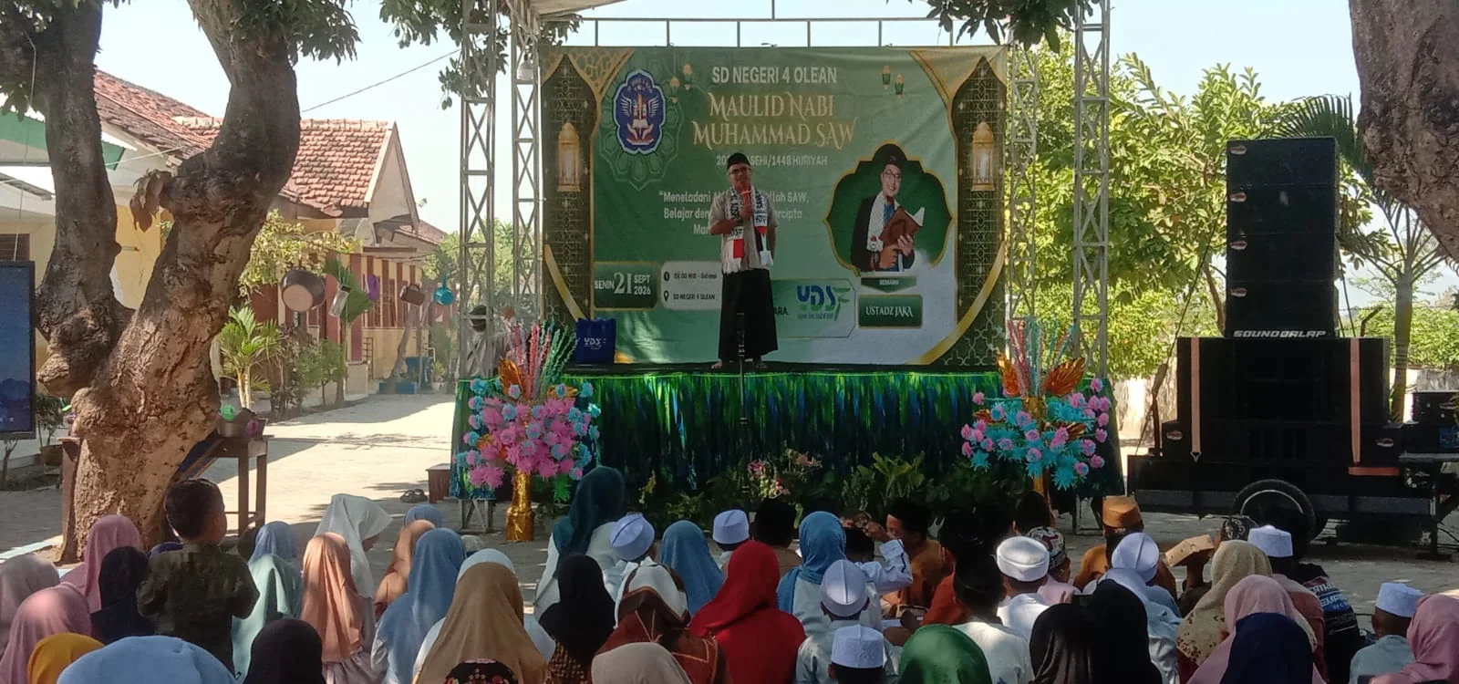 Peringatan Maulid Nabi Muhammad SAW di SD Negeri 4 Olean